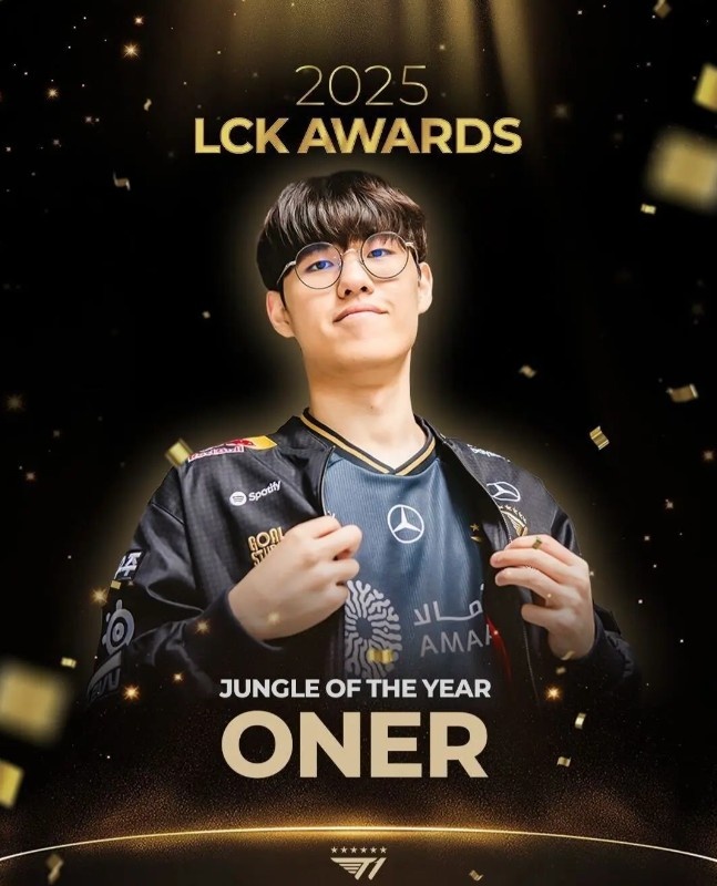 T1官方：用意义非凡的奖项为今年这一年画上了圆满的句号